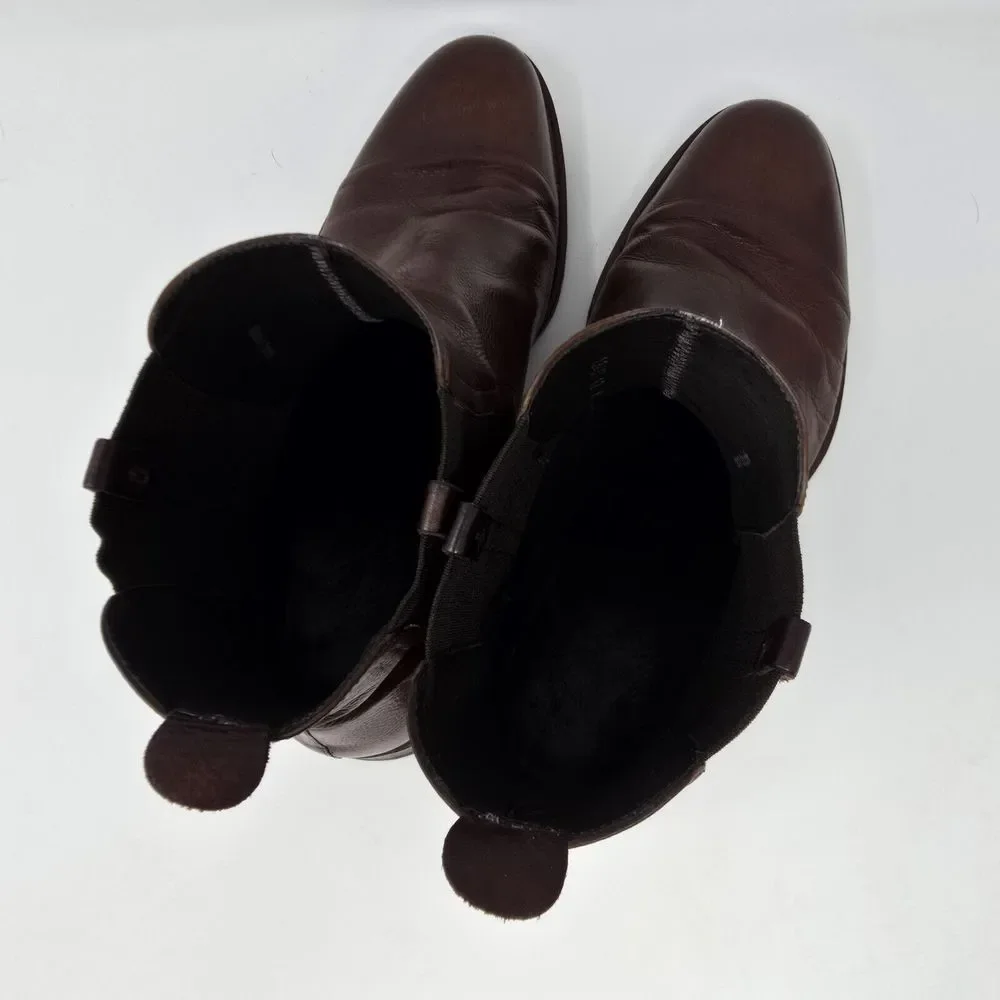 Magnanni Men's Brown Leather Chelsea Boots Size 12 Made In Spain‎